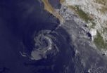 A satellite view: Former Hurricane Cristina now a ghost of its former self