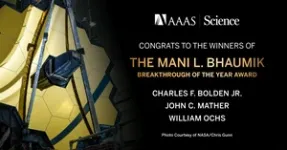 AAAS announces winners of the inaugural Mani L. Bhaumik Breakthrough of the Year Award 2