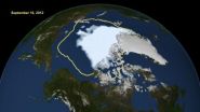 Arctic sea ice hits smallest extent in satellite era