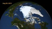 Arctic sea ice shrinks to new low in satellite era