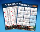 Bokers 2013 Scheduling Calendar with Metric Conversion Chart Now Available