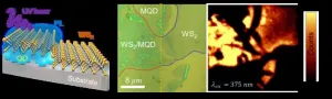 Boosting UV light absorption in 2D semiconductor with quantum dot hybrids for enhanced light emission