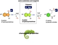 Choosing outcomes: new switchable process for synthesizing 3-aminoindolines and 2’-aminoarylacetic acids from same substrate