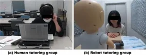 Comparative analysis of robot-assisted language learning systems and human tutors in English conversation lessons