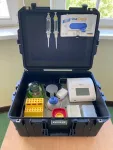 Coronavirus test from a suitcase