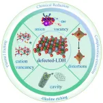 Defects engineering of layered double hydroxide-based electrocatalyst for water splitting
