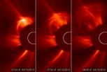 Earth-directed coronal mass ejection from the sun