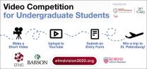 EFMD, Babson & Robins School of Business Launch Vision 2020 Video Contest for Undergraduate Students