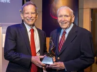 F. William Studier receives the 2024 Merkin Prize in ceremony at the Broad Institute for developing technology used to produce millions of doses of COVID-19 vaccines