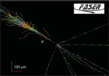 First measurement of electron- and muon-neutrino interaction rates at the highest energy ever detected from an artificial source