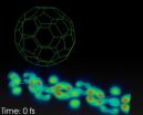 First real time movies of the light-to-current conversion in an organic solar cell