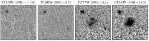 Ghostlike dusty galaxy reappears in James Webb Space Telescope image 2