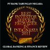 Global Banking and Finance Review Names PT Bank Tabungan Negara (Persero) Tbk as The Best Investor Service Provider in Indonesia 2011