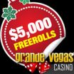 Grande Vegas Casino Freeroll Slots Tournaments to Award $5000 in Holiday Prizes -- Live Casino Bonus Raffle Helps Brighten the Season