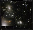 Gravitational lens creates cartoon of space invader