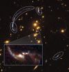 Gravitational lens reveals details of distant, ancient galaxy