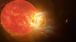 Humungous flare from suns nearest neighbor breaks records