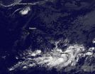 Hurricane Julio and 2 tropical lows bookend Hawaii