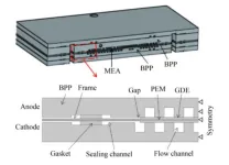 Improvement of durability of membrane electrode assembly by frame sealing structure in temperature shock