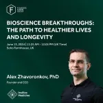 Insilico Medicine Founder and CEO Alex Zhavoronkov, PhD talks about AI and robotics in healthcare breakthroughs in following conferences 2