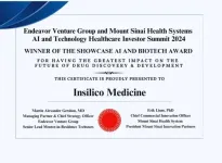 Insilico Medicine recognized by Endeavor Venture Group & Mount Sinai Health System with Showcase AI and Biotech Innovation Award