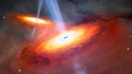 International Gemini Observatory and Subaru combine forces to discover first ever pair of merging quasars at cosmic dawn