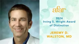 Jeremy D. Walston, MD, of Johns Hopkins University to receive AFAR 2024 Irving S. Wright Award of Distinction