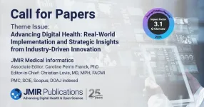 JMIR Medical Informatics is inviting submissions for a new theme issue titled: 