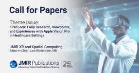 JMIR XR and Spatial Computing is inviting submissions for a new theme issue titled “First Look: Early Research, Viewpoints, and Experiences with Apple Vision Pro in Health Care Settings”