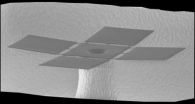 Just add water: 3-D silicon shapes fold themselves when wetted by microscopic droplets 3