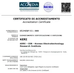 KERI accredited as an inspection body by ACCREDIA for electrical equipment