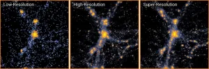 Machine learning accelerates cosmological simulations