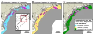 Mapping consensus locations for offshore wind