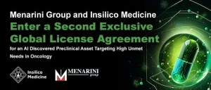 Menarini Group and Insilico Medicine enter a second exclusive global license agreement for an AI discovered preclinical asset targeting high unmet needs in oncology