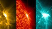 Mid-level solar flare seen by NASAs SDO