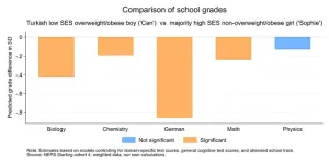 Minority status, social origin, gender, and weight can all count against a German kid’s grades