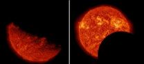 NASAs SDO observes Earth, lunar transits in same day