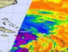 NASA sees power in Hurricane Sandy moving toward Bahamas