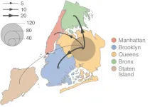 New research maps COVID-19 dispersal dynamics in New Yorks first wave of epidemic