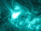 New solar active region spitting out flares