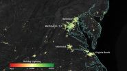 NOAA/NASA satellite sees holiday lights brighten cities 2