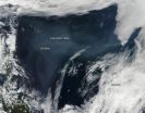 Northwest Territories on fire and smoke drifts over Labrador Sea 2