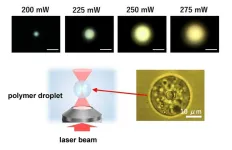 Novel application of optical tweezers: colorfully showing molecular energy transfer