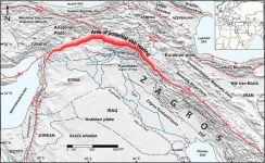 Oceanic plate between Arabian and Eurasian continental plates is breaking away