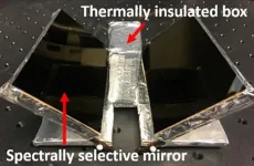 Radiative cooling and solar heating from one system, no electricity needed