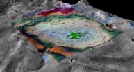 Salt flat indicates some of the last vestiges of Martian surface water