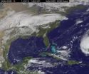 Satellite sees cold front headed to absorb Bermuda's Tropical Storm Fay 2