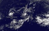 Satellite shows newborn Tropical Depression 01C form in Central Pacific