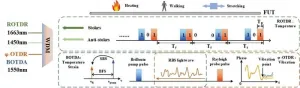 Single-end hybrid Rayleigh Brillouin and Raman distributed fibre-optic sensing system