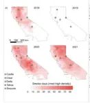 Smoke covered 70% of California during biggest wildfire years 2